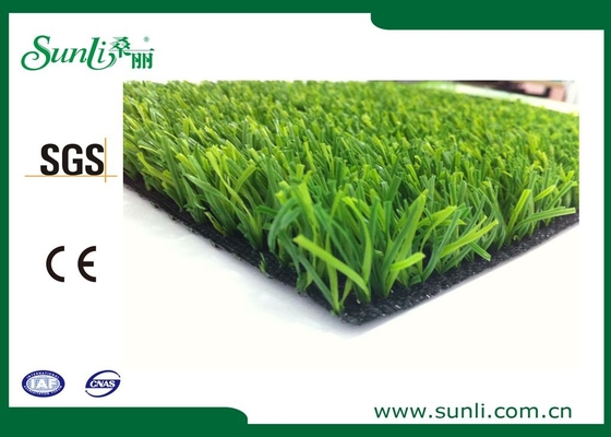 grama artificial do jardim verde dobro de 25mm para o futebol/ajardinar